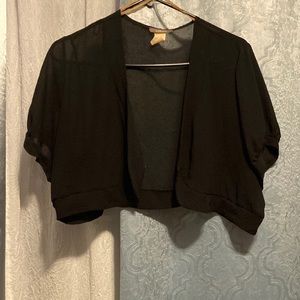 Short see through top for cover in dresses